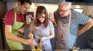Focused on a specific task at Loire Kitchen