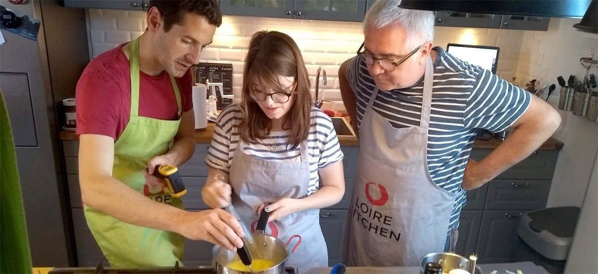 Focused on a specific task at Loire Kitchen